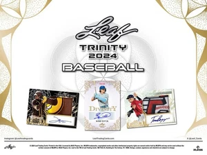 2024 Leaf Trinity Baseball Hobby Box - Picture 1 of 9