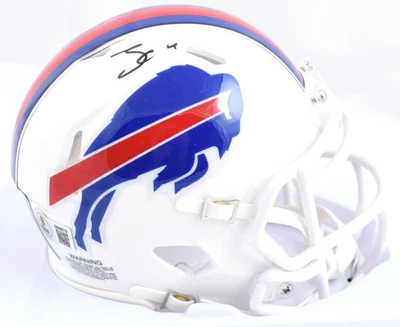 James Cook Autographed Buffalo Bills Speed Mini Helmet - Beckett W Hologram - Image 1 of 3