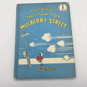 And To Think That I Saw It On Mulberry Street Dr. Seuss 1937 Book Club Ed HC - Picture 1 of 9