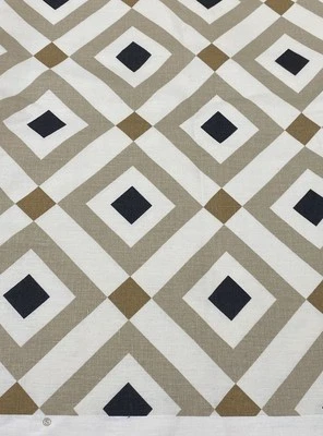 Johnathan Adler Kravet "Vionett" Safari Geometric Linen Fabric BTY #12 - Image 1 of 4