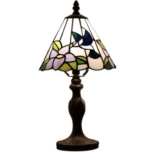 L10718 Hummingbird Tiffany Style Stained Glass Table Lamp Night Light with 8 ... - Bild 1 von 9