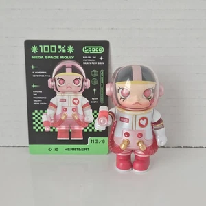 POP MART Authentic Mega Space Molly Series 2-B Heartbeat Figure - Picture 1 of 12