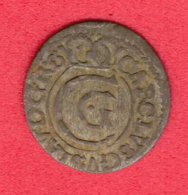 Riga Schilling 1655 Carl X Gustav Sweden Latvia Livonia Germany 1557 - Image 1 of 2