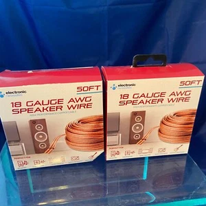 Juego de 2 cajas electrónicas calibre 18 AWG cable cable cobre 50 pies cada una nuevo - Imagen 1 de 5