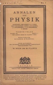 (WIEDEMANN'S) ANNALEN DER PHYSIK. Hrsg. v. W.... 1927 - Picture 1 of 1