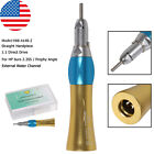 1-4Pcs Dental 1:5 Led Fiber Contra Angle /1:1 Straight Handpiece Nosecone Gold