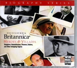 Encyclopedia Britannica Heroes & Villains CD-ROM for Win/Mac - Factory Sealed JC - Picture 1 of 2