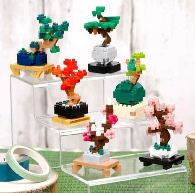 New Nanoblock Mini Nano Bonsai NBMC_63S Full Box 6 Types Kawada From Japan - Image 1 of 4