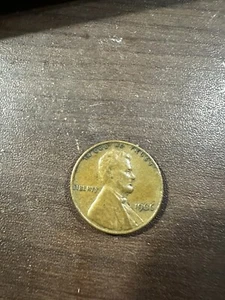 1966 error penny No Mint Mark Close Am - Picture 1 of 2