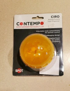 Ciro Contempo Pet Yellow Rolling Food & Treat Dispenser (NEW) - Picture 1 of 4