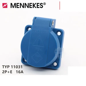 1PCS 2P 16A/230V SCHUKO 11031 IP54 nuova presa montata su pannello #E5 - Foto 1 di 4