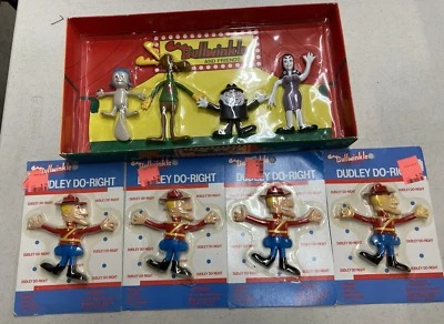 Vintage Bullwinkle & Rocky Figures Bendable Jesco 1986 - Image 1 of 4