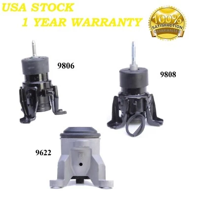 3 PIEZAS MONTAJE MOTOR DELANTERO Y TRASERO APTO Nissan Máxima 2009-2012 3.5l Foto 1 de 4