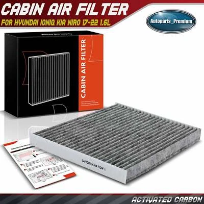 Filtro de aire de cabina de carbón activado para Hyundai Ioniq Kia Niro 2017 2018-20221,6 L Foto 1 de 4