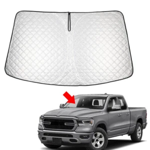 Faltbare Windschutzscheibe Sonnenschutz Visier Schutz Für Dodge RAM 1500 2019-25 - Bild 1 von 18
