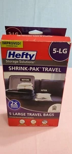 Hefty SHRINK-PAK 5 Large Travel Bags 22.5 L x 18 W - Picture 1 of 6