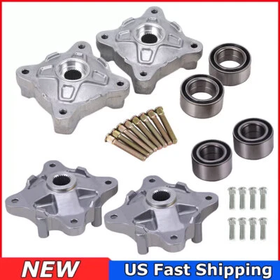 Front & Rear Wheel Hub &Bearing & Studs for Polaris Ranger 400 500 570 700 800 - Image 1 of 4