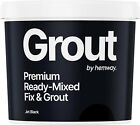 Hemway Ready Mixed Fix and Grout Jet Black Flooring Wall Tile Grout Adhesive, /