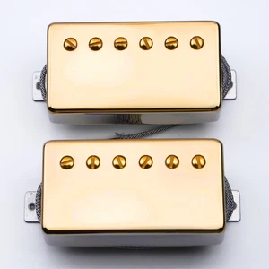 ALNICO 2 57 Classic/57+ Guitar Humbucker Pickups Bridge&Neck GOLD Fit Gibson - Picture 1 of 3