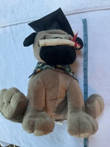 Graduation Dog Plush w/Graduation Cap, Kuddle me Toys 12” - Picture 1 of 5