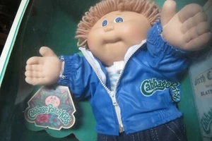 1985 BLAYNE CARTER - Cabbage Patch Kid® W/Box & Certificate Blue Jeans & Jacket - Picture 1 of 12