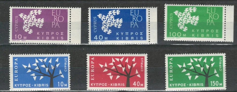 CYPRUS EUROPE BRITISH COLONIES  EUROPA MH SETS STAMPS LOT (BRCL 147) - Image 1 of 1