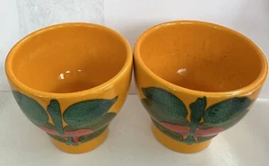 Wächtersbach Becher Keramik gelb W.-Germany 70s 60s bowle - Bild 1 von 5