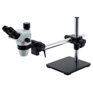 Accu-scope microscope on boom stand, 6.7x-45x, with Unitron LED Ring Light - Picture 1 of 1