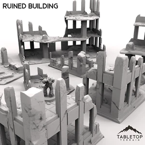 Ruined Building - Grimdark Gothic Wargaming Tabletop - Picture 1 of 10