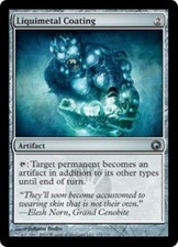 WOTC MtG Scars of Mirrodin Liquimetal Coating (U) (Foil) EX
