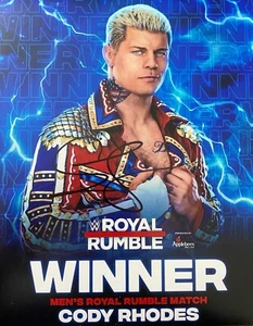 WWE Cody Rhodes Royal Rumble 2023 Signed 8x10 Photo - Autographed - Picture 1 of 1
