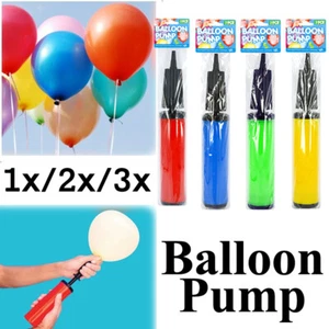 1x /2x /3x Balloon Pump Hand Held Action Plastic Inflator Ballon Tool for Party - Picture 1 of 6