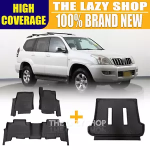 5D TPE Floor Mats & Cargo Mat for Toyota Prado 120 VX Grande Auto 2003-2009 - Picture 1 of 16