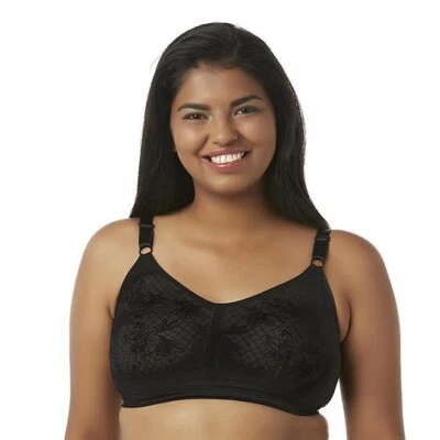 922X10 Just My Size J228 Comfort Strap Wirefree Minimizer 40B Black - Image 1 of 4