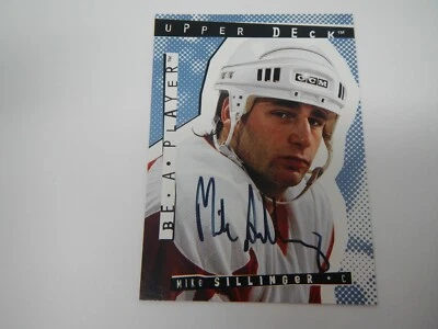 1994-95 Upper Deck Hockey Be A Player Signatures Mike Sillinger #171 Auto - Image 1 of 4
