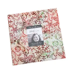 Moda Layer Cake - Felicity Christmas Batiks Kate Spain - (42) 10" Fabric Squares - Picture 1 of 2