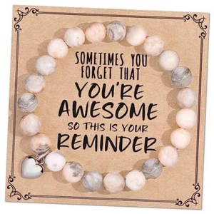 Jewelry&Card Christmas Gifts for Women Teen Girls, Sometimes You Forget Pink - Picture 1 of 7