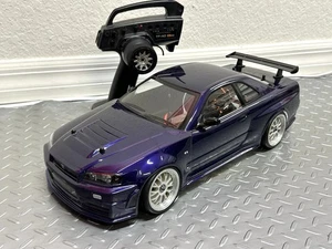HPI Sprint 2 RC - Tamiya Skyline R34 GTR - Carbon Fiber Aluminum Chassis & More! - Picture 1 of 24