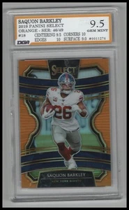 2018 Select #18 Saquon Barkley Orange 46/49 DGA 9.5 - Picture 1 of 2