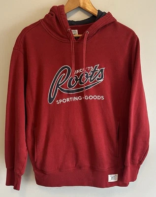 Vintage Roots Canada Sporting Goods Mens Red Sweater Hoodie - Size S EUC 🔥 - Image 1 of 4