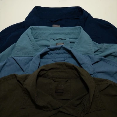 33000 Ft Shirt Lot Mens Sz Large Blue Green Button Up Outdoors Fishing Quick Dry - Image 1 of 4