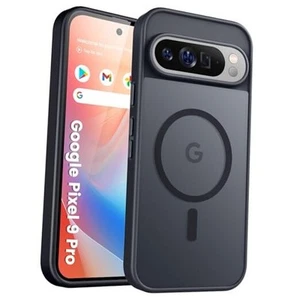 Phone Case, Compatible with Magnetic, Military for Google Pixel 9/9 pro Black - Zdjęcie 1 z 7