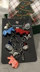 Bettelarmband mit Südwestmotiv und geschnitzten Pferdefetischen und Schmetterlingen - Bild 1 von 5