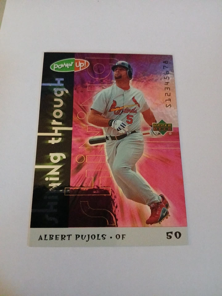 Albert Pujols 2004 Upper Deck Power Up! Shining Through  #st-14 - Image 1 of 3