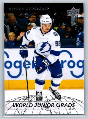 2022-23 Upper Deck #WG-7 Mikhail Sergachev T B Lightning World Junior Grads - Image 1 of 2