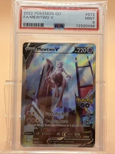 PSA 9 FA/Mewtwo V 2022 Pokemon GO #072 Mint 072/078 Fast Free Shipping - Picture 1 of 4