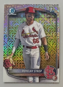 2025 Bowman Chrome Royelny Strop 1st Bowman Mojo Refractor #BCP-221 Cardinals - Picture 1 of 2