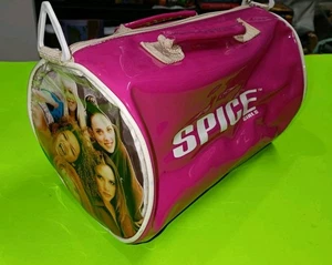 Borsa borsetta sportiva vintage Spice Girls rosa caldo vinile borsetta anni 90 Y2K rara! - Foto 1 di 14