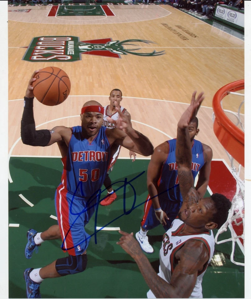 -Corey Maggette- Firmado/Autógrafo/Auto 8x10 Baloncesto NBA Foto Detroit Pistons Foto 1 de 1