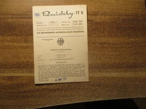 NSU Quickly TTK  Moped Betriebserlaubnis Bj,61 - Bild 1 von 16